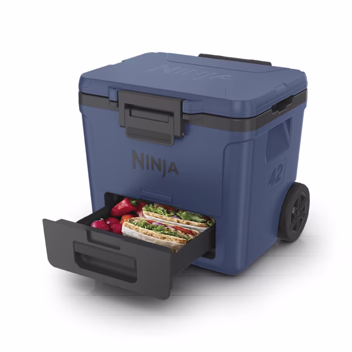 Ninja FrostVault™ 42qt Wheeled Cooler with Dry Zone, Lakeshore Blue